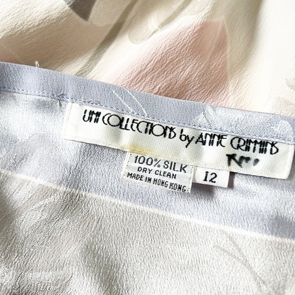 Vintage silk MIDI Water color Dress - Picture 14 of 14